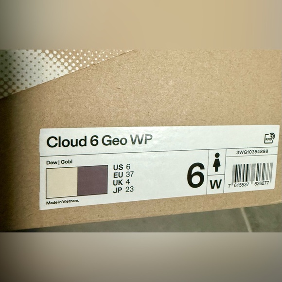 On Cloud Women’s Cloud 6 Geo Waterproof - Picture 7 of 7